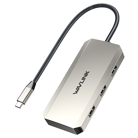 WAVLINK USB-C Triple 4K Display 7-In-1 Docking Station &ndash; with 2 HDMI & 1 DP, with 95W Upstream Charging