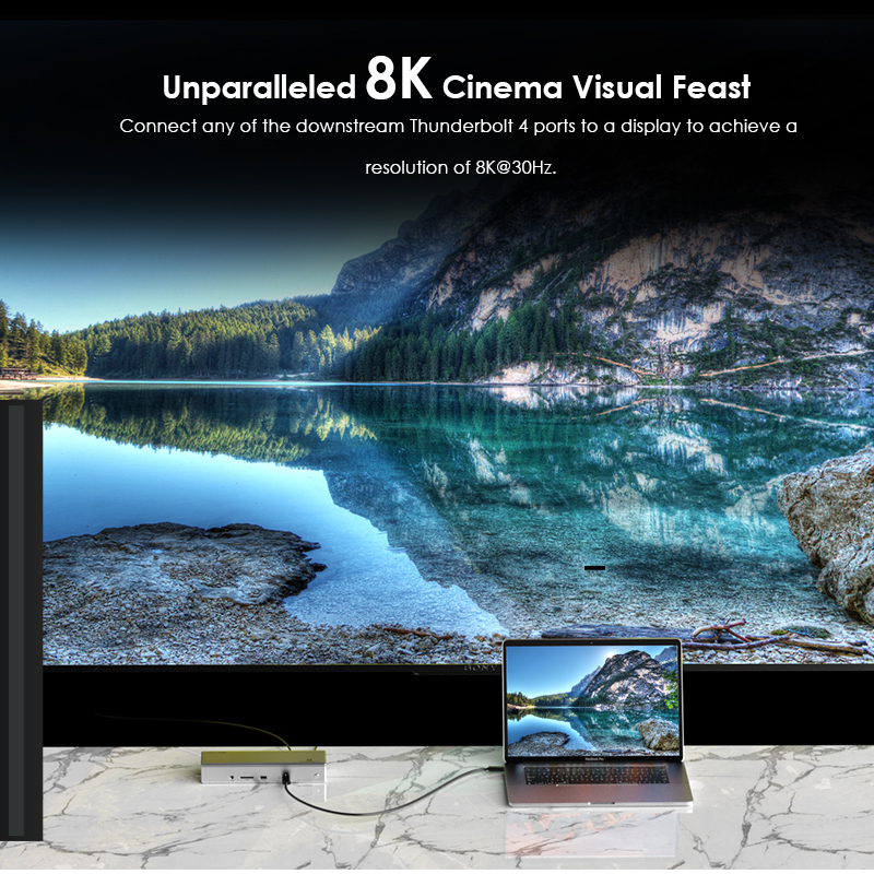 WL-UTD41Pro: Thunderbolt&trade; 4 Quad Display Docking Station 4