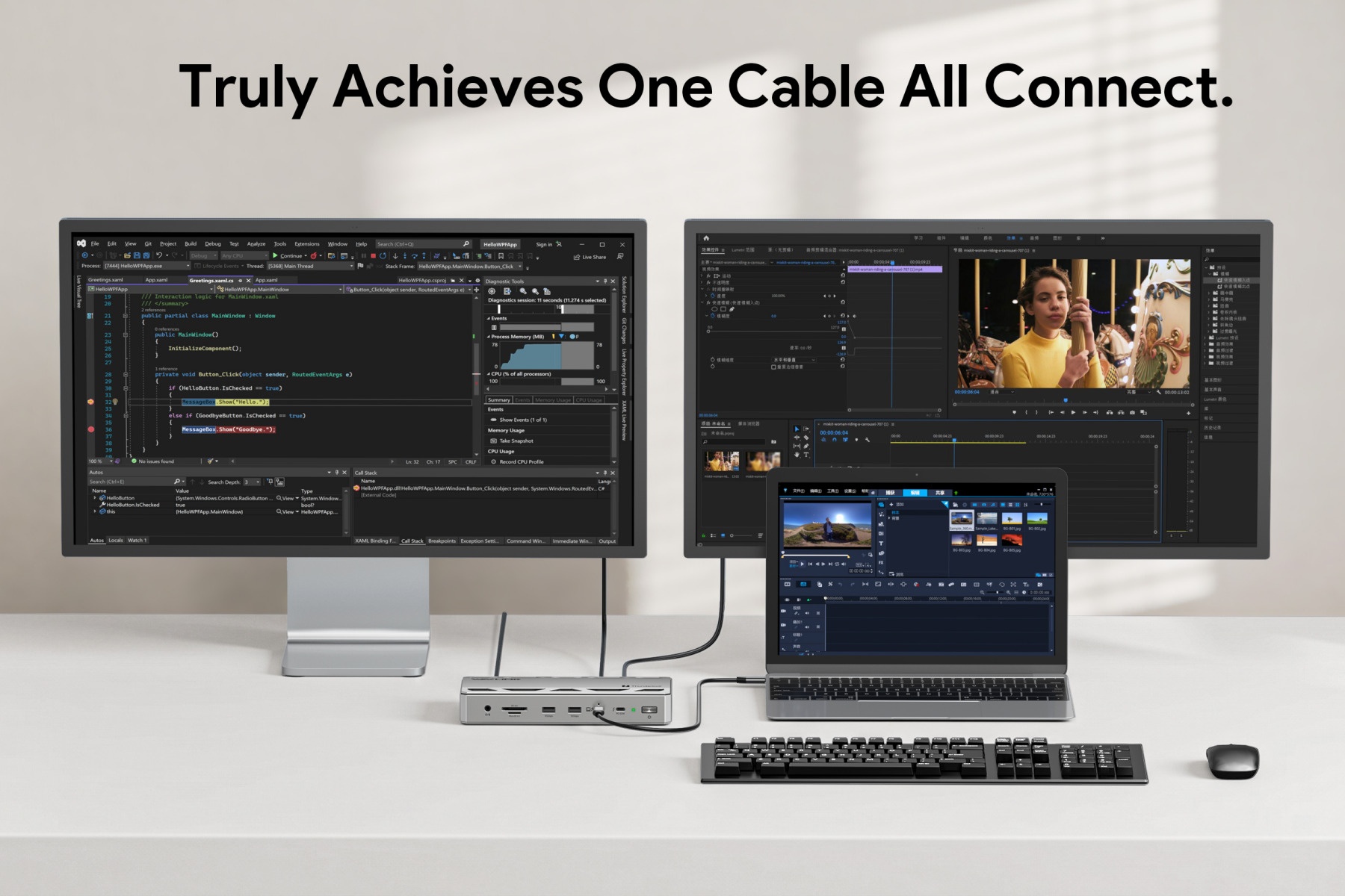 One Cable All Connect Workstation
