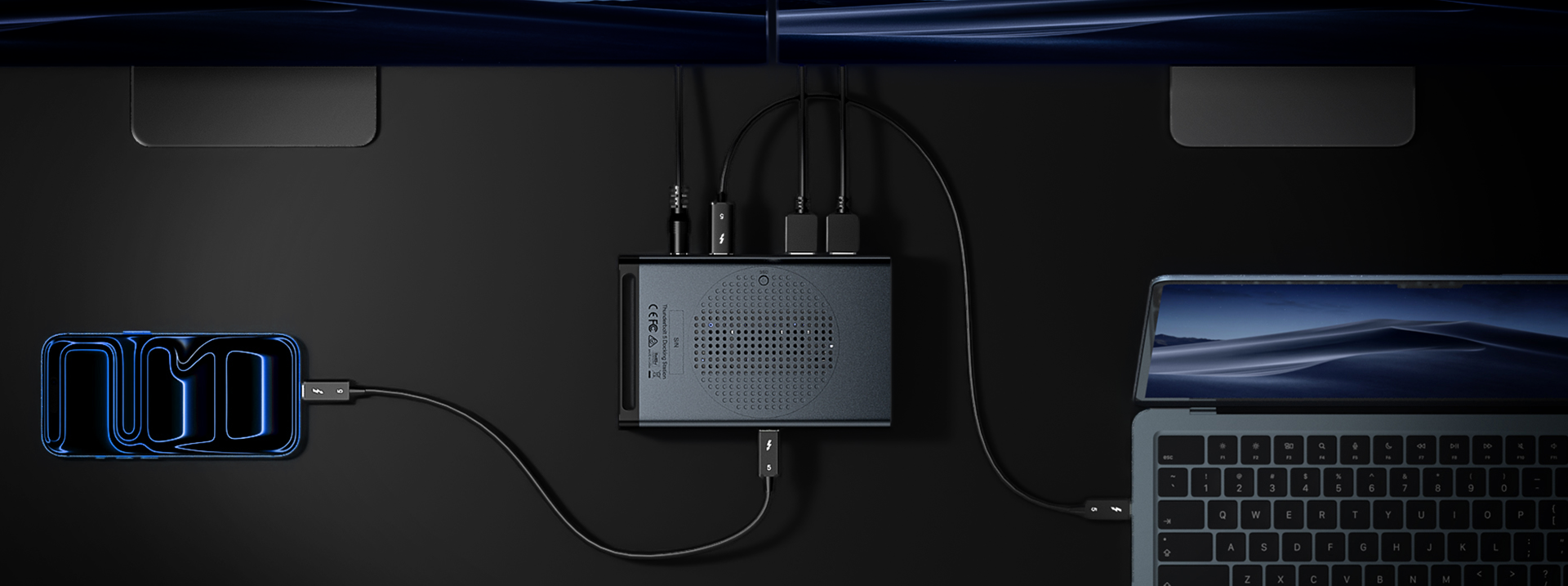 Thunderbolt 5 Quad Display M.2 Ultra Docking Station - Home and