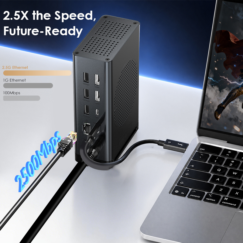 Thunderbolt&trade; 5 15-In-1 Quad Display M.2 Ultra Docking Station 5