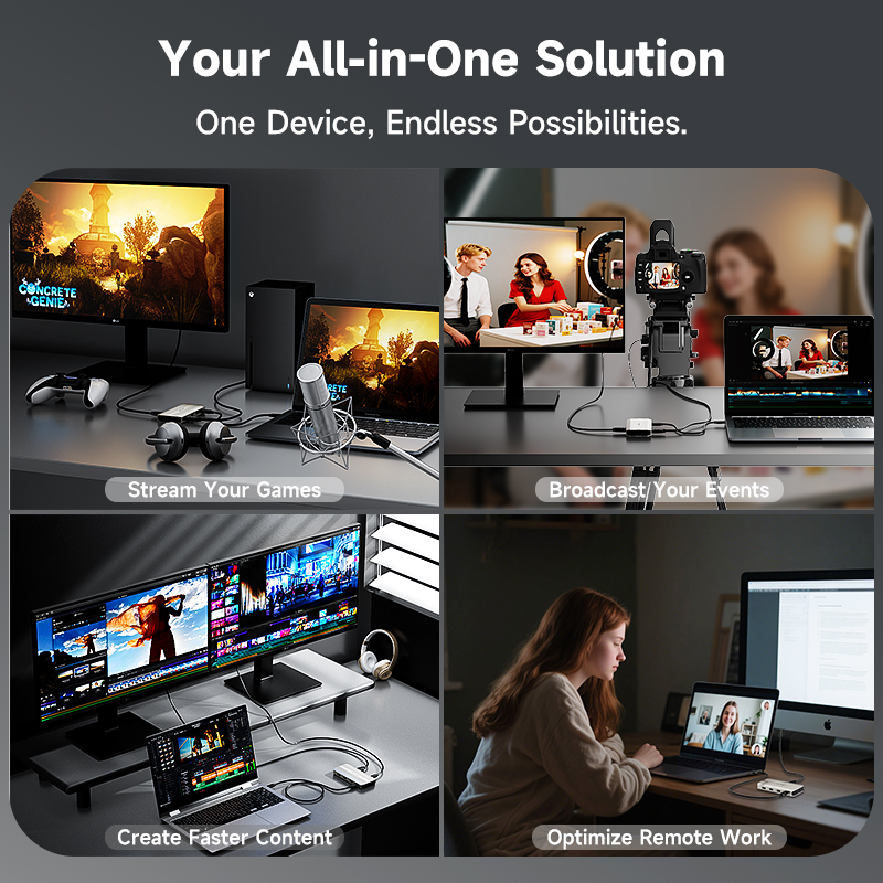 WAVLINK 2-in-1 Performance: 4K Capture Card & Docking Station 5