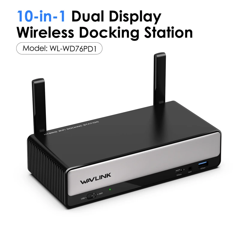 10-in-1 Dual Display Wireless Docking Station