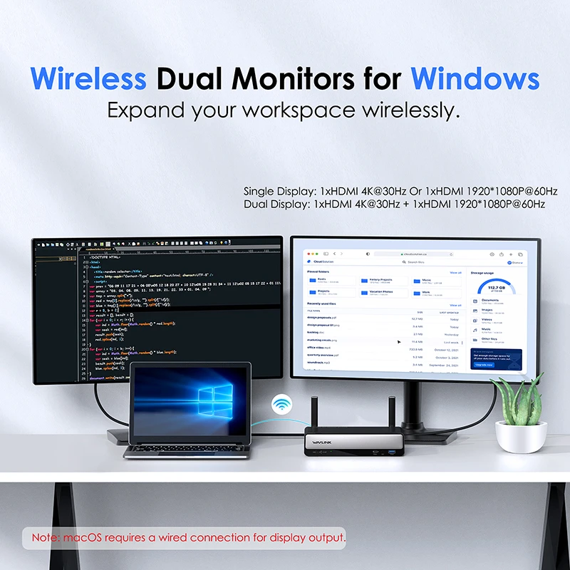10-in-1 Dual Display Wireless Docking Station 3