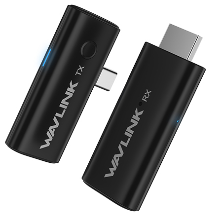 WAVLINK Wireless HDMI Transmitter and Receiver, Plug & Play Portable Wireless HDMI Extender, 100FT/30M Transmission, 4K Decoding, 1080P60Hz Output, 5G Band for Video to Monitor from Laptop/Phone/Pad