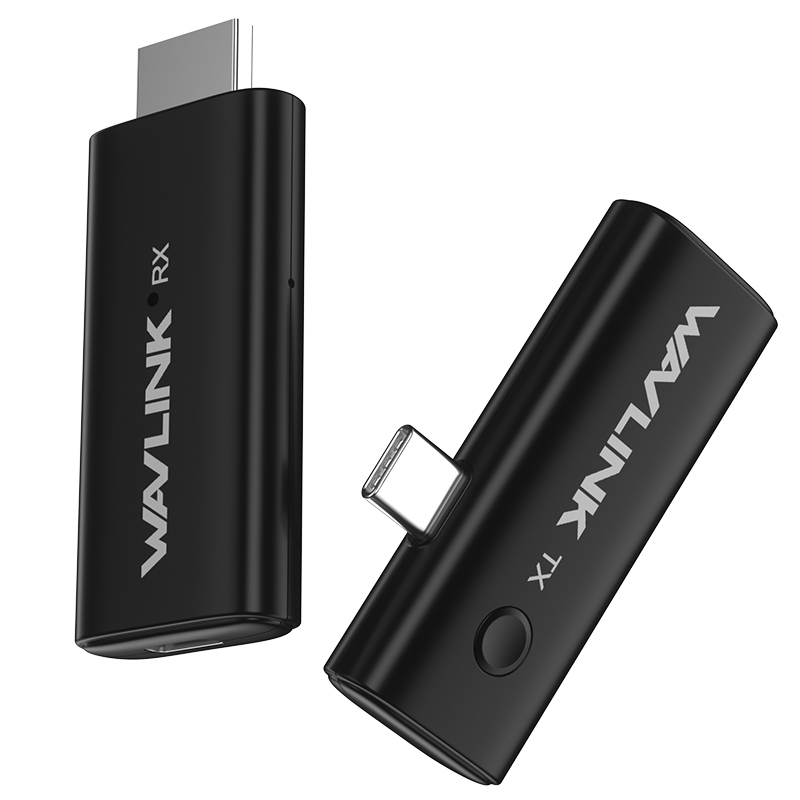 WAVLINK Wireless HDMI Transmitter and Receiver, Plug & Play Portable Wireless HDMI Extender, 100FT/30M Transmission, 4K Decoding, 1080P60Hz Output, 5G Band for Video to Monitor from Laptop/Phone/Pad