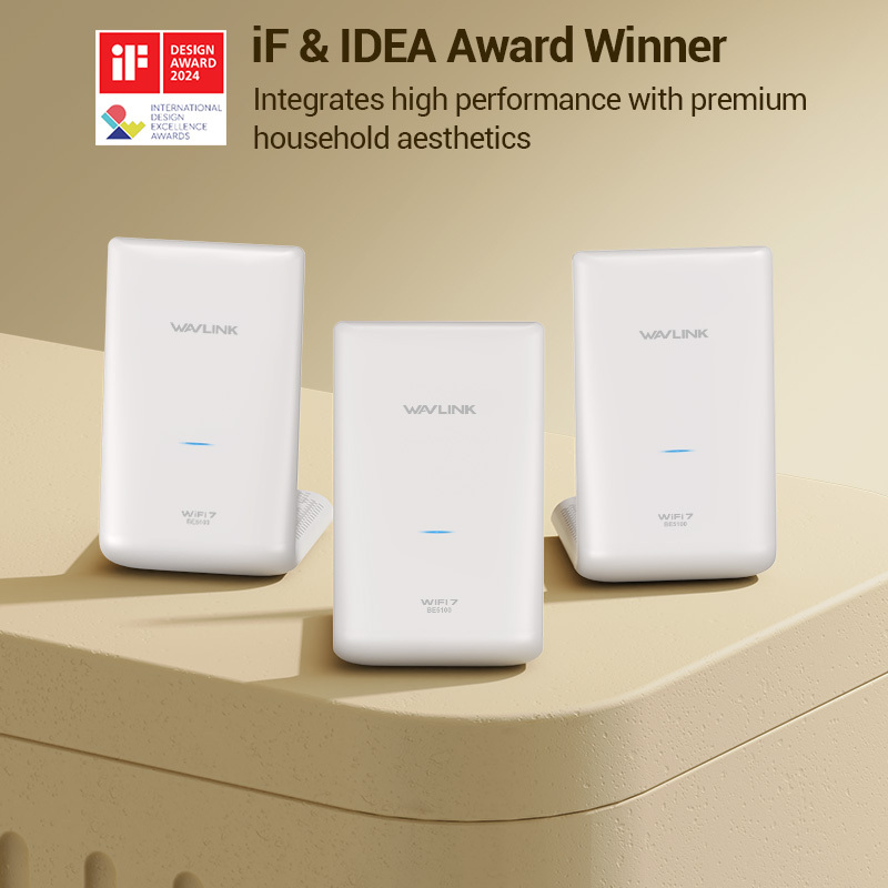 WAVLINK BE5100 Wi-Fi 7 Dual Band Mesh Whole Home Network System, 6600 Sq Ft Long Range Coverage, 2.5G WAN, 4&times;1G LAN Ports, MLO/4K QAM/VPN Stable Wireless Router (1/2/3-Unit) 3