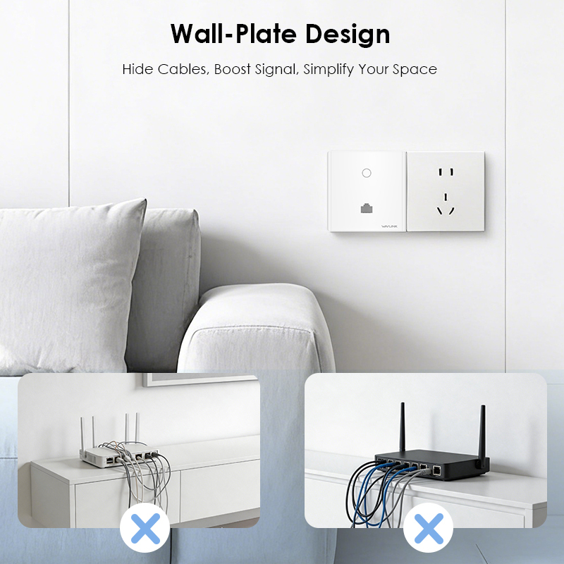 AX3000 Gigabit Wall-Plate Wi-Fi 6 Access Point 5