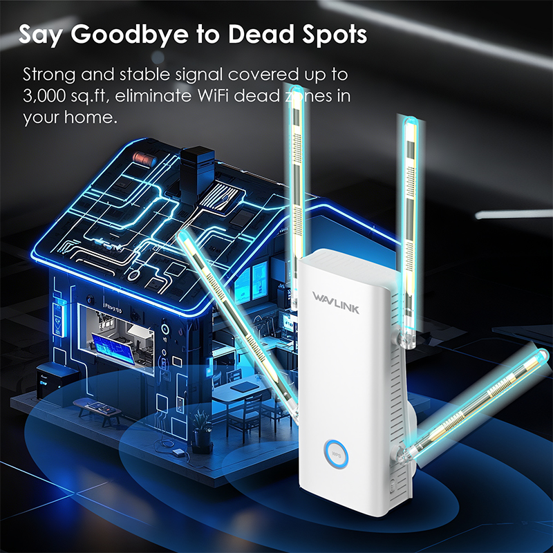 AERIAL D6XH: AX3000 Dual Band Wi-Fi 6 Repeater/AP/Router 3