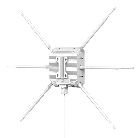 WAVLINK AX3000 Dual Band Wi-Fi 6 Outdoor AP, 2.4G+5G Long Range Mesh Extender, 6&times;7dBi Antennas, IP67 Waterproof, PoE, Signal Booster