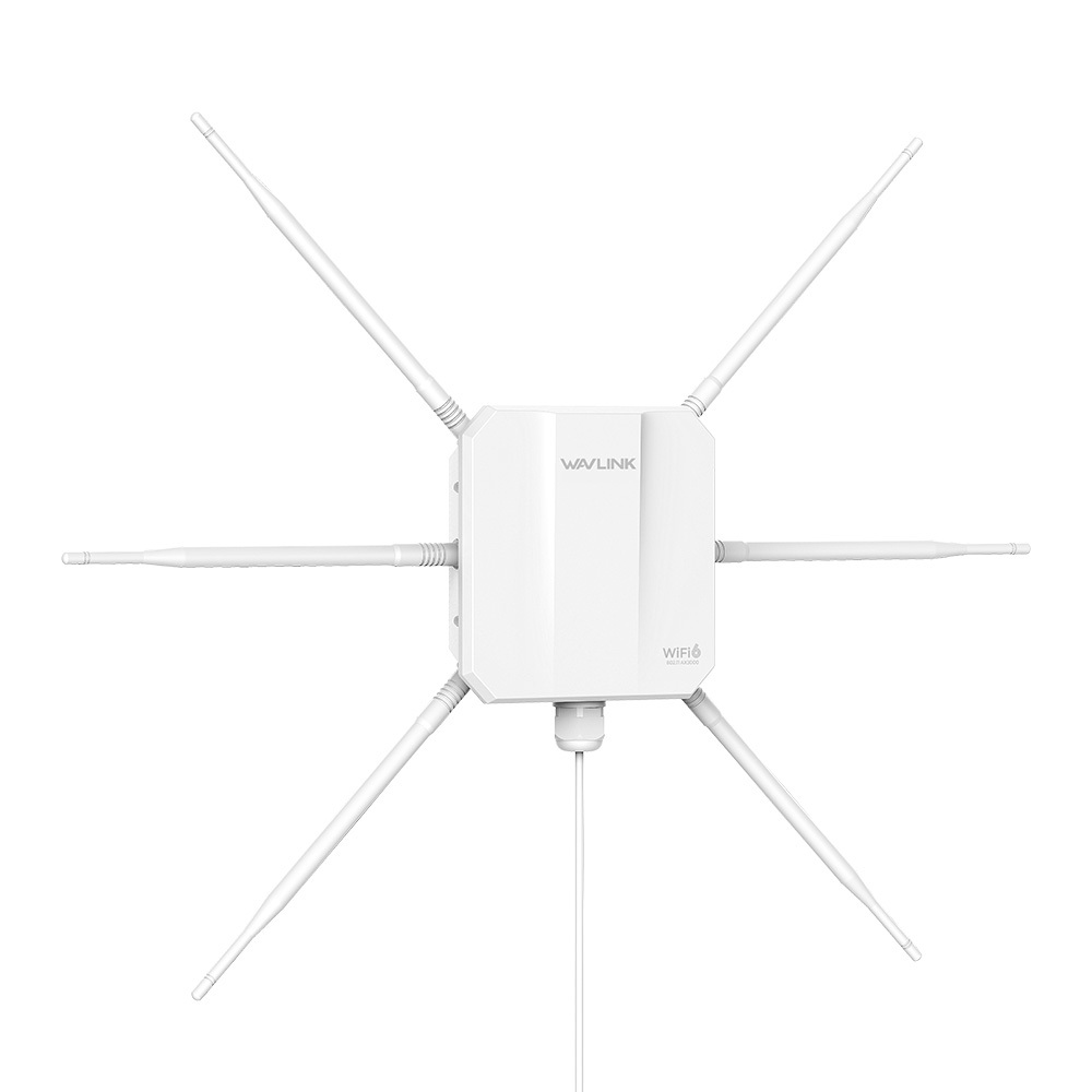 睿因AX3000双频Wi-Fi 6室外无线AP，2.4G+5G长距离Mesh信号扩展器，6&times;7dBi高增益天线，IP67级防水，PoE供电，信号放大器 2