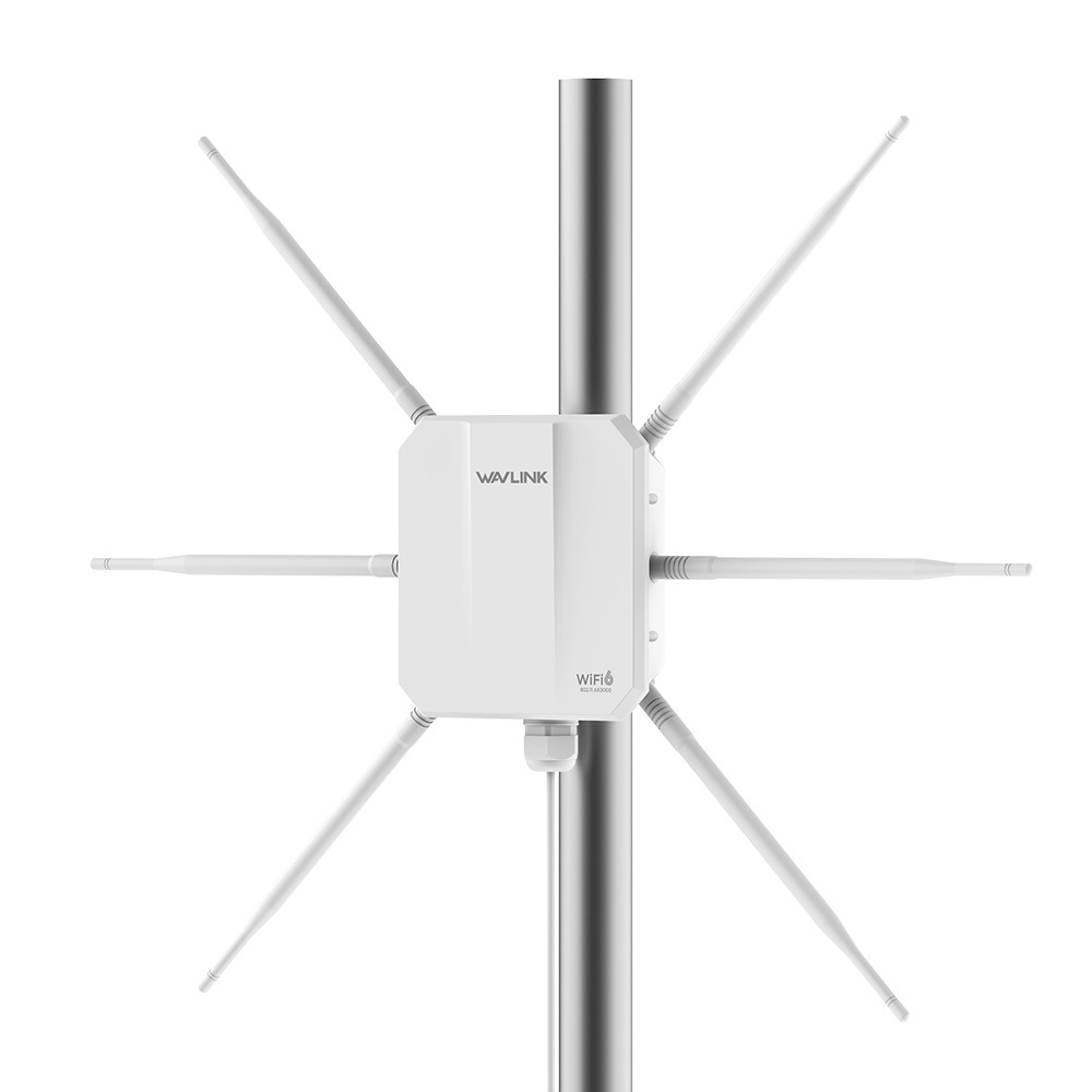 睿因AX3000双频Wi-Fi 6室外无线AP，2.4G+5G长距离Mesh信号扩展器，6&times;7dBi高增益天线，IP67级防水，PoE供电，信号放大器 4