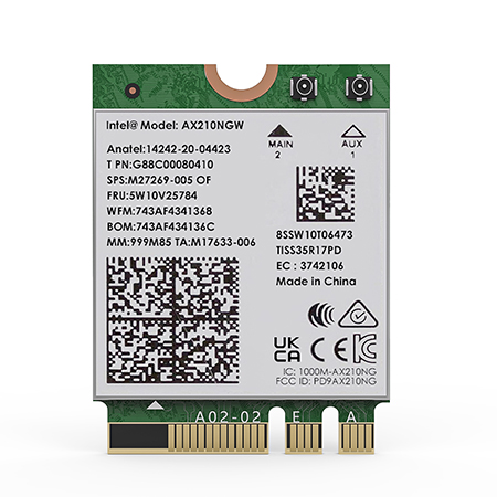 WAVLINK Wi-Fi 6E AX5400 Tri-Band M.2 Module With Bluetooth 5.3, WPA2/WPA3, WPA2-PSK Encryption, MU-MIMO, OFDMA