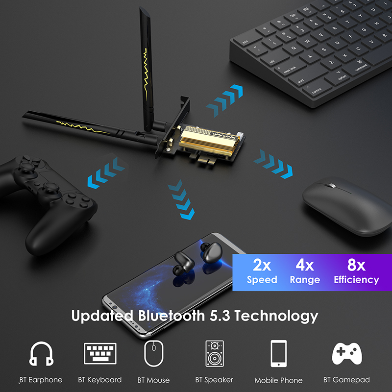 AX5400 Next-Gen WiFi 6E Tri-Band PCI-e Network Adapter  4