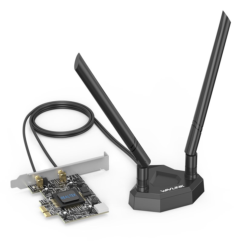 Wi-Fi 7 Tri-Band BE6500 PCIe Adapter with Magnet Base