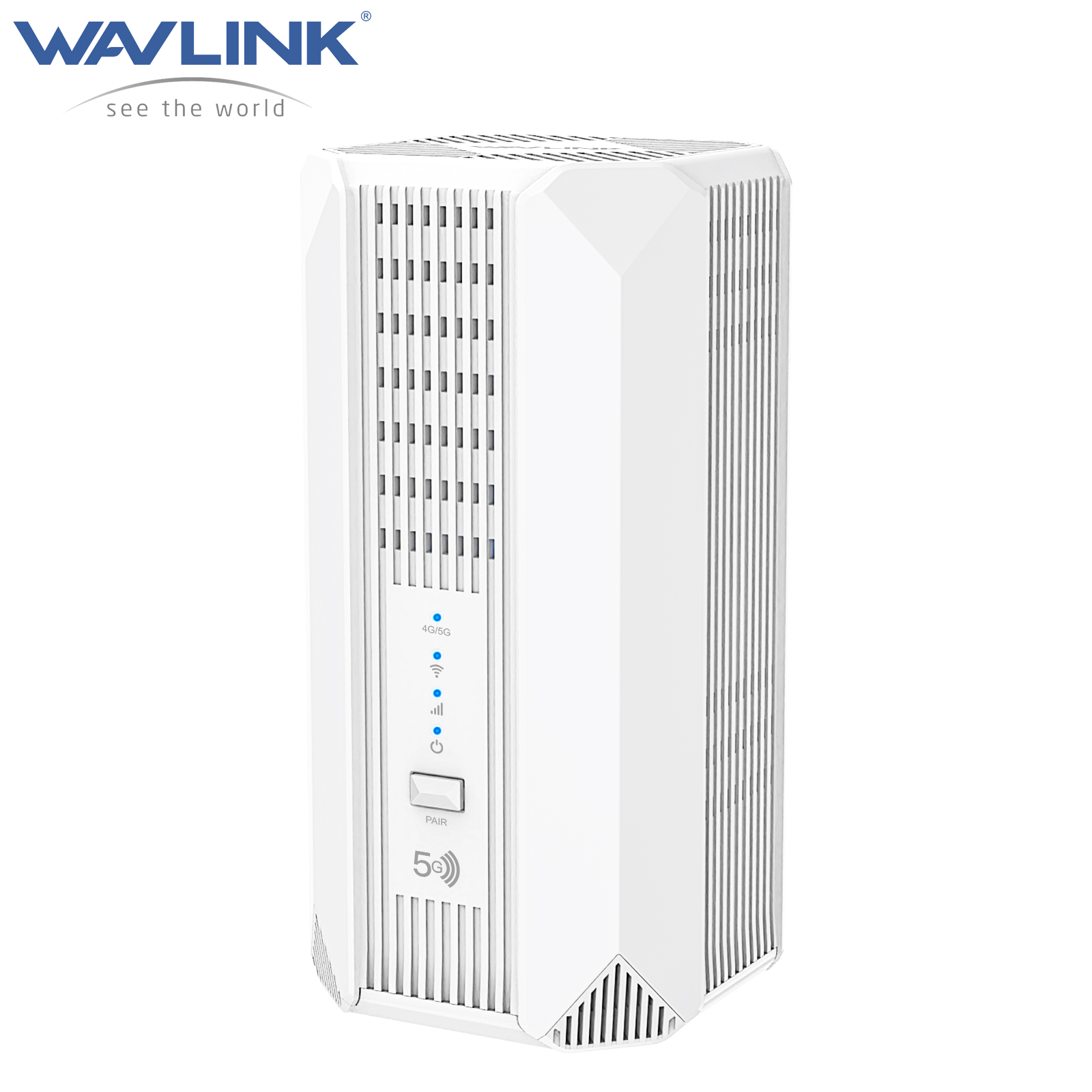 WAVLINK AX3000 5G NR CPE Router, Dual-Band Wi-Fi 6 Mesh Router with Nano SIM Card Slot, SA/NSA Support, Gigabit WAN/LAN Ports, Beamforming Antennas, VPNs, Ideal for Home & Office Use
