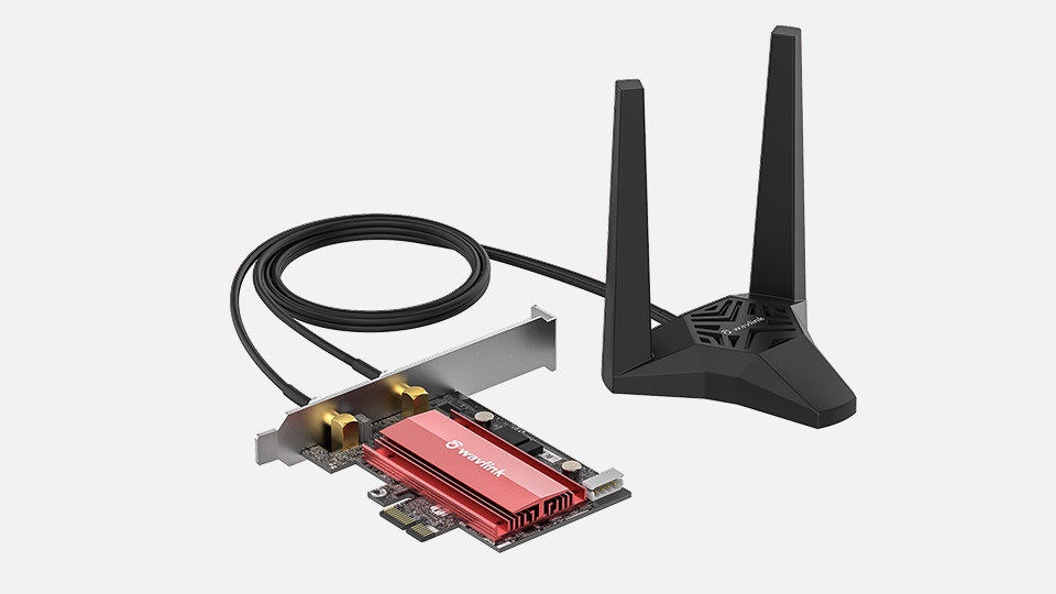 Wavlink 2023 New AX5400M WiFi 6E PCIe Network Card, Tri-Band AX210 Wireless  Adapter with Bluetooth 5.3, MU-MIMO, WPA3, OFDMA, Low-Profile Bracket, Heat  Sink, for Windows 10/11 PC