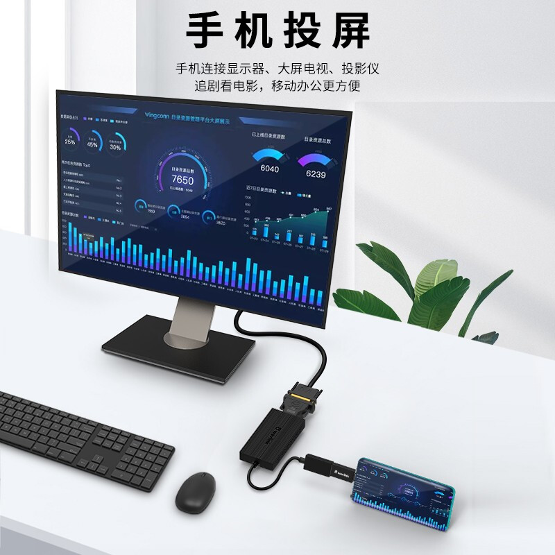 WL-UG7601HC：USB3.0转HDMI 4K显示适配器高清外置扩屏显卡 3