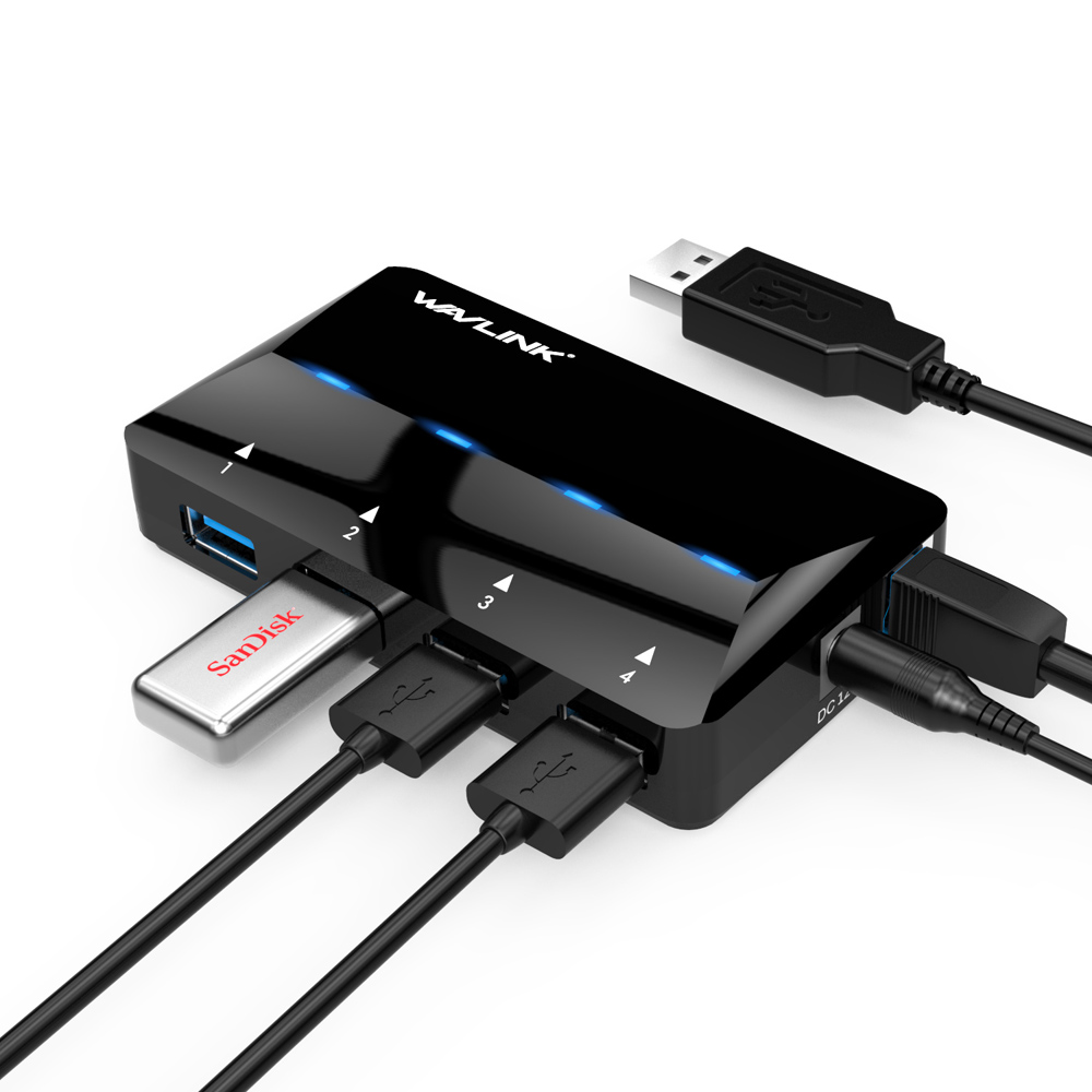 ★ゆんゆ★SURE LINE α / SUPER WAVE HYBRID UH3042P1 Superspeed USB 3.0 4 Port HUB with 1 Fast Charging