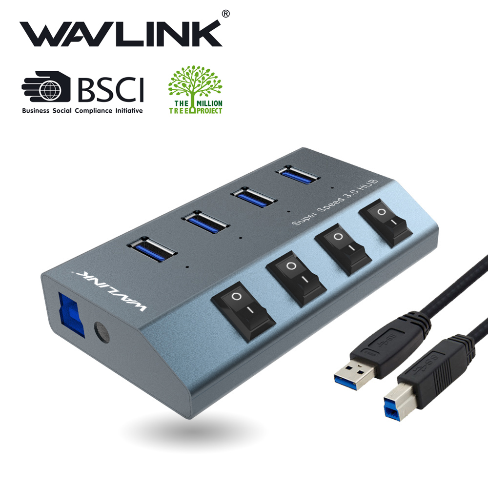 UH3049 SuperSpeed USB3.0 4 Port Aluminum HUB with Fast Charging