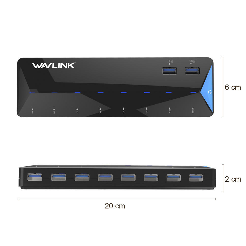 UH3101 SuperSpeed USB3.0 10 Port HUB