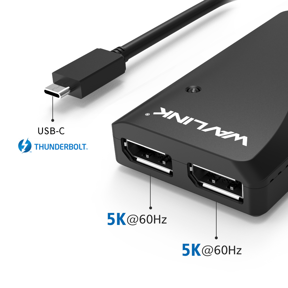 Thunderview I - Thunderbolt™ 3 to Dual 4K DisplayPort Adapter