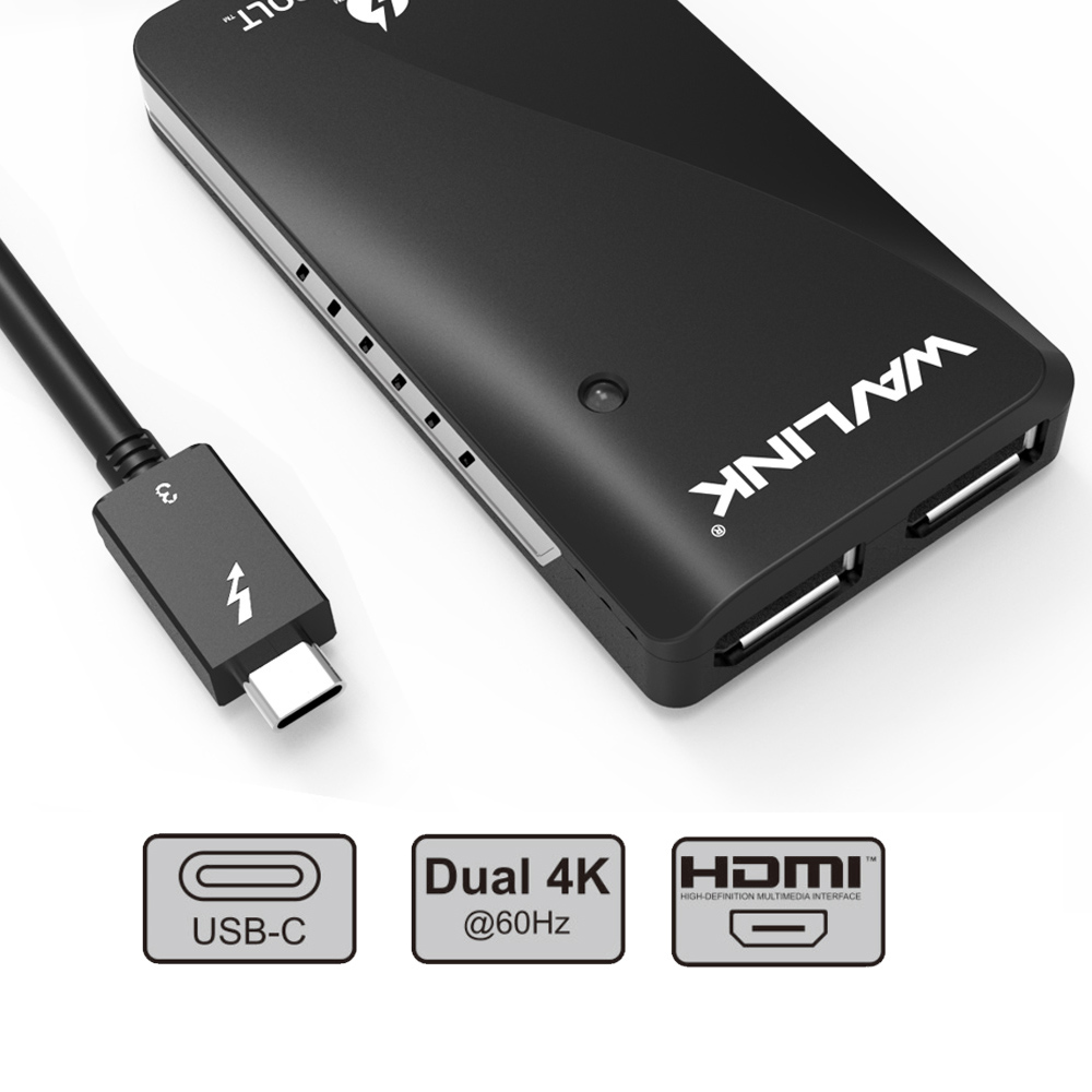 Thunderview II - Thunderbolt™ 3 Portable Dual 4K HDMI Adapter