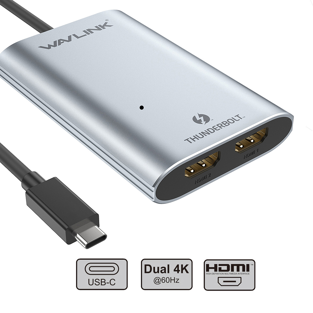 Thunderview IV - UTA02H Thunderbolt™ 3 to Dual HDMI Display Adapter