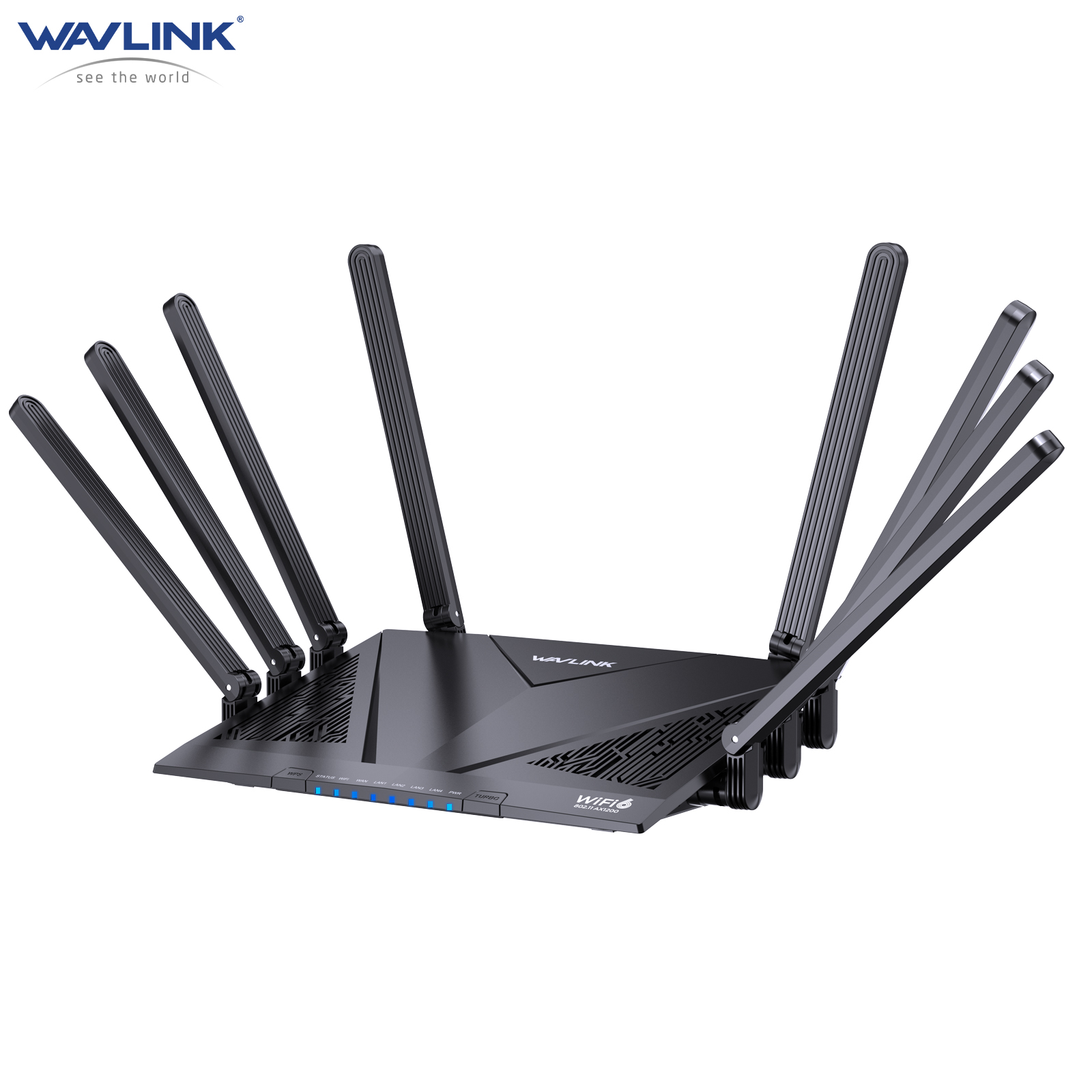 WAVLINK AX6000 Wi-Fi 6 Router, Dual Band Gaming Router with 2.5Gbps WAN, 4 x 1000Mbps LAN, Supports EverythingMesh/Router/AP/Reapter Mode for Home WiFi, OpenVPN & WireGuard, Parental Control, QoS 2