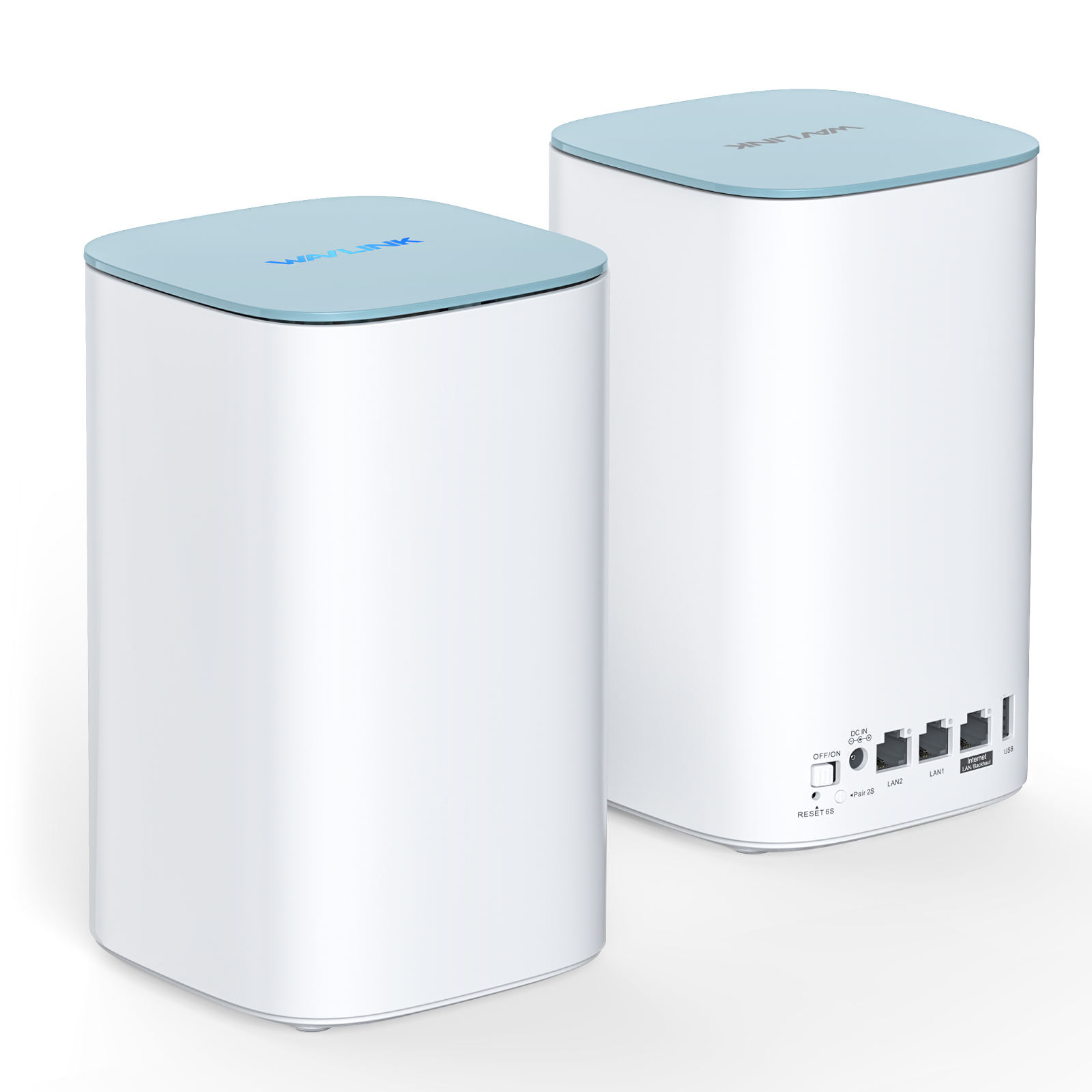 WAVLINK AX3000 WiFi6 Mesh System, Dual-Band Whole Home VPN Router/Extender - Covers up to 3200 Sq.Ft., Connect 256 Devices, 5x5dBi Antennas, 2x2 MU-MIMO & OFDMA, Beamforming, APP Management, 2-Pack