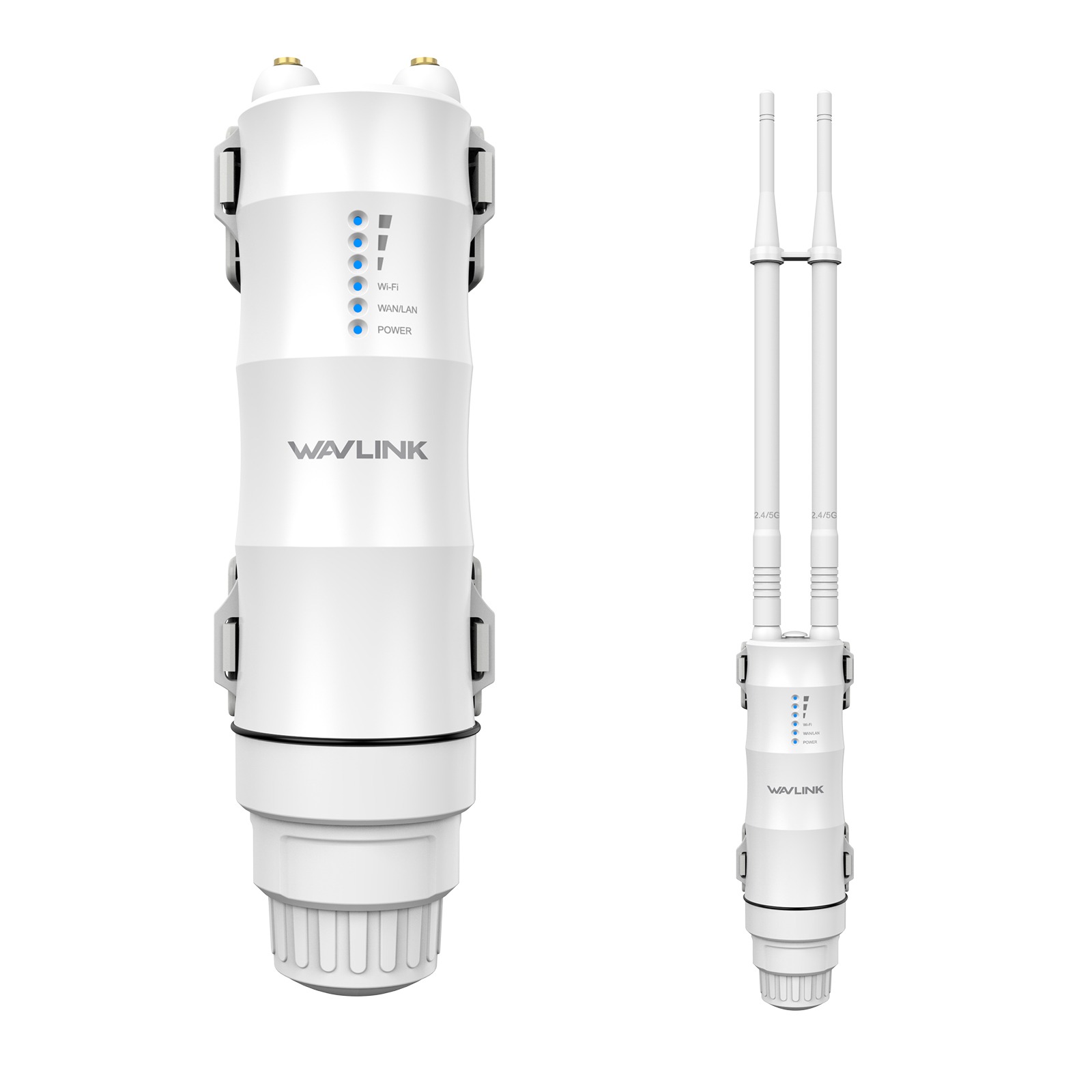 WL-WN570HA2: WAVLINK AC1200 Dual Band Outdoor Access Point, Outdoor Long Range Wi-Fi Extender with Active/Passive PoE, WAN/LAN Port, IP67 Waterproof, Supports AP/Router/Repeater Modes, 2x7dBi High-Gain Antennas