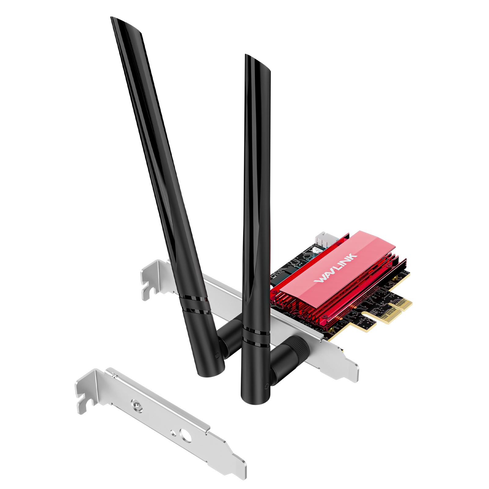 WAVLINK 2024 New BE8800 WiFi 7 PCIe Network Card, Tri-Band BE200 Wireless Adapter with Bluetooth 5.4, MU-MIMO, WPA3, Low-Profile Bracket, Heat Sink, for Windows 10/11 Desktop PC