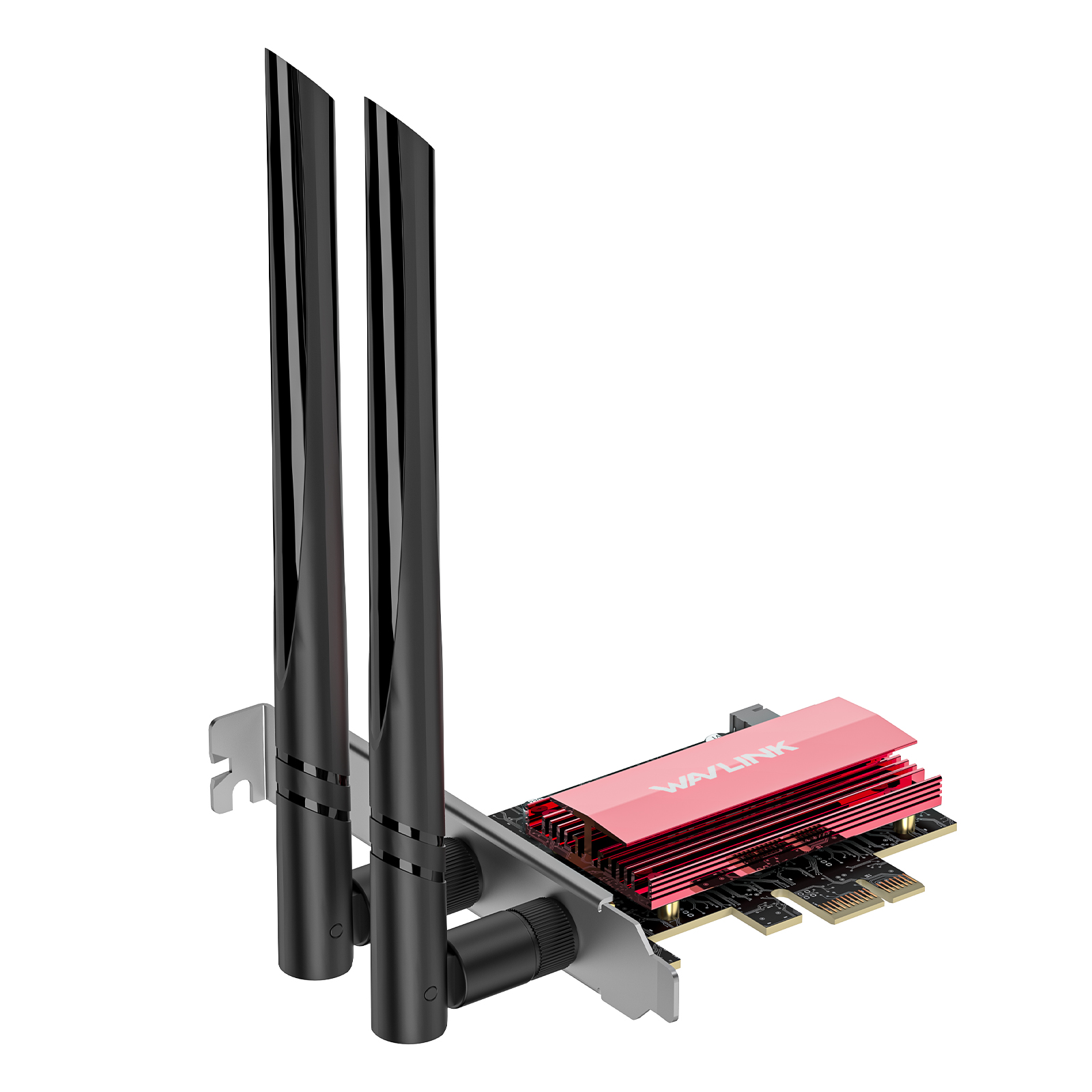 WAVLINK 2024 New BE8800 WiFi 7 PCIe Network Card, Tri-Band BE200 Wireless Adapter with Bluetooth 5.4, MU-MIMO, WPA3, Low-Profile Bracket, Heat Sink, for Windows 10/11 Desktop PC 4